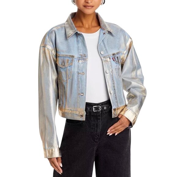 Levi’s Jackets & Blazers - Levi’s Shrunken 90s No Pleat Denim Jacket Size S NEW WITH TAGS